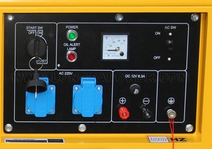 Kral TOYO MAX jeneratör 6 Kw 6000 W 6 kVA bakır tel anahtar başlangıç taşınabilir 186fa sessiz ses geçirmez taşınabilir dizel jeneratör - Product Image 5
