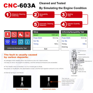 Automotive Car Repairing <strong>Tool</strong> Brand New LAUNCH New Arrival Automatically CNC-603A Injector Cleaner Tester Machine - Product Image 4