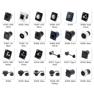 D型LC光纤RJ45 BNC 3.5毫米连接器D模块机箱连接器DIN VGA USB RJ11 RCA连接器 - Product Image 2