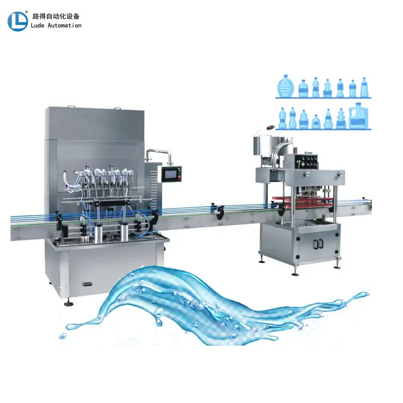China Full Set Compleet Automatische Pet Plastic Kleine Fles Puur Drinkwater Productielijn Water Water Vulmachine