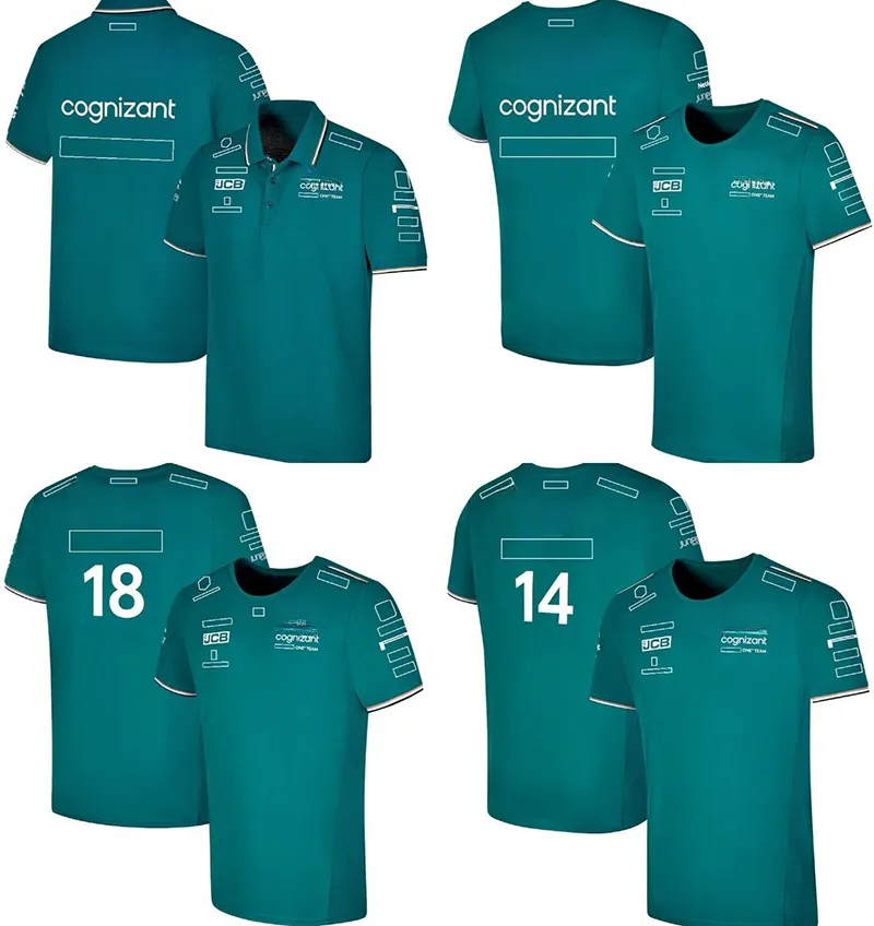 Aston Martin Aramco Cognizant F1 2023 Fernando Alonso Equipe Piloto T-Shirt Fato De Corrida F1