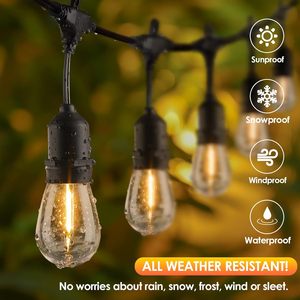 Le vendite calde hanno condotto le luci solari all'aperto della stringa S14 120v hanno condotto le luci della stringa della lampada all'aperto impermeabile all'ingrosso - Product Image 5