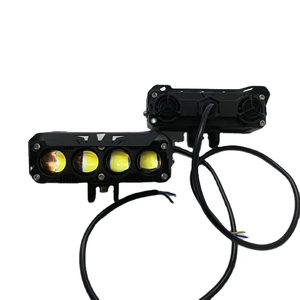 オートバイおよび電気自動車用小型12V防水LEDスポットライト4つの目レンズおよび4つのLEDが付いている新しいキャノン2色ランプ - Product Image 3
