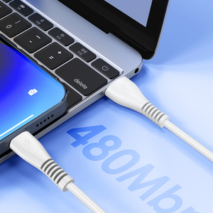 トレンド製品2025低価格1MホワイトPVC成形タイプC高速充電ラウンドコードデータケーブル在庫出荷可能 - Product Image 3