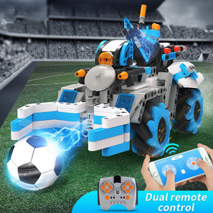 2.4GRCロボットおもちゃサッカーおもちゃリモコンサッカーゲームプログラミングRCビルディングブロックおもちゃ489PCS - Product Image 3