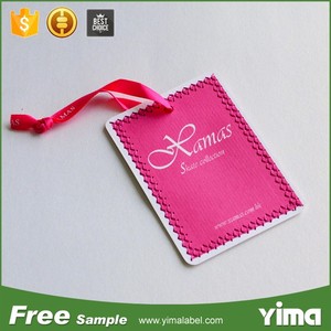 Etiqueta colgante de ropa de papel de logotipo de impresión personalizada barata pero de alta calidad con cuerda y ojal impreso personalizado - Product Image 6