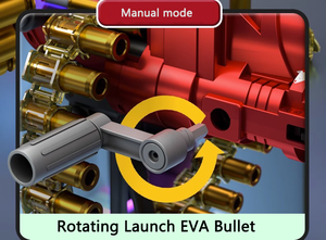 Gatling yumuşak kurşun tabanca modeli manuel/otomatik sürekli ateşleme EVA mermi atma Boy plastik elektrik rekabetçi - Product Image 4