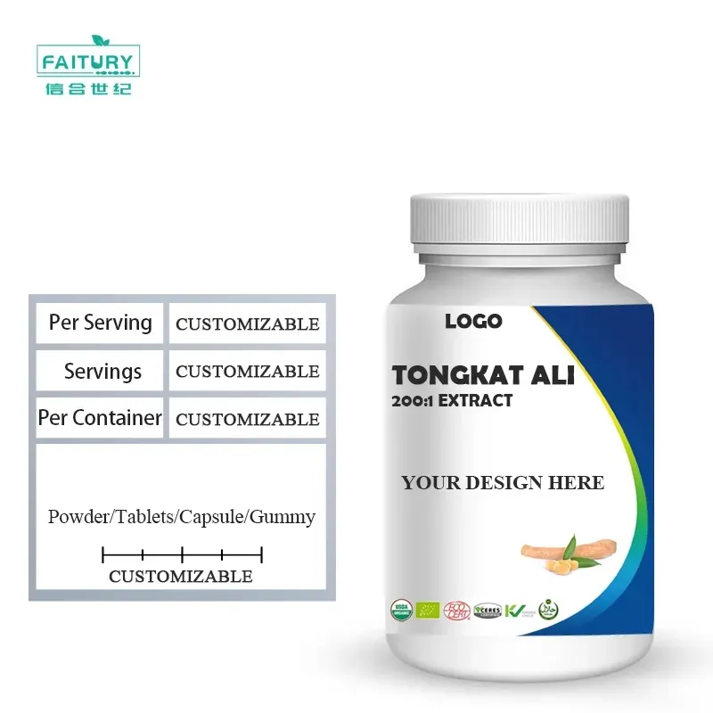 OEM ODM Eurycoma Longifolia אבקת Tongkat עלי שורש אבקה 200:1 100:1 Tongkat עלי תמצית כמוסות