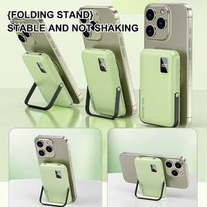 WEKOME 2025 popüler Powerbank 10000 MAh manyetik kablosuz şarj ile iPhone 15 14 13 Apple pil paketi için telefon standı - Product Image 4