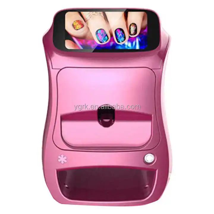 La migliore vendita 2023 nuovo 2 in 1 3D Nail Art & Dryer stampante Smart Touch Screen portatile per unghie della ragazza