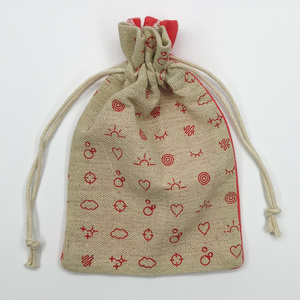 Bolso con cordón de algodón completamente impreso con diseño personalizado empaquetado con estilo - Product Image 2