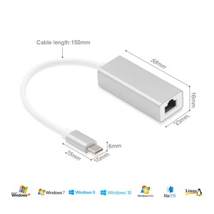 Factory Direct Sales Usb C to Rj45 <strong>Adapter</strong> Type C Ethernet <strong>Adapter</strong> Usb-C to Gigabit Ethernet <strong>Network</strong> <strong>Adapter</strong> - Product Image 6