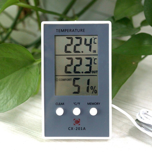 Termómetro Digital de CX-201A, higrómetro, medidor de temperatura y humedad para interior y exterior, Sensor de pantalla LCD C/F - Product Image 2
