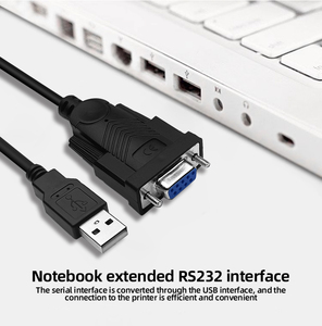 USB至DB9母零调制解调器RS232串行适配器电缆USB2.0 RS232 FTDI同轴电缆