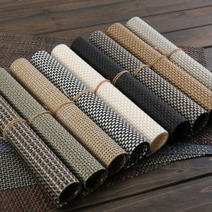 STARUNK Personalizado Isolamento Térmico PVC Mesa De Jantar Esteiras Não Slip Retângulo Tecido Luxo Place Mats
