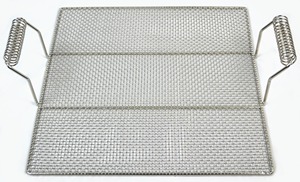 Benutzer definierte 24x24 Zoll 15x15 Zoll <span class=keywords><strong>SS304</strong></span> Donut-Brat gitter aus Edelstahl in Lebensmittel qualität mit Griffen
