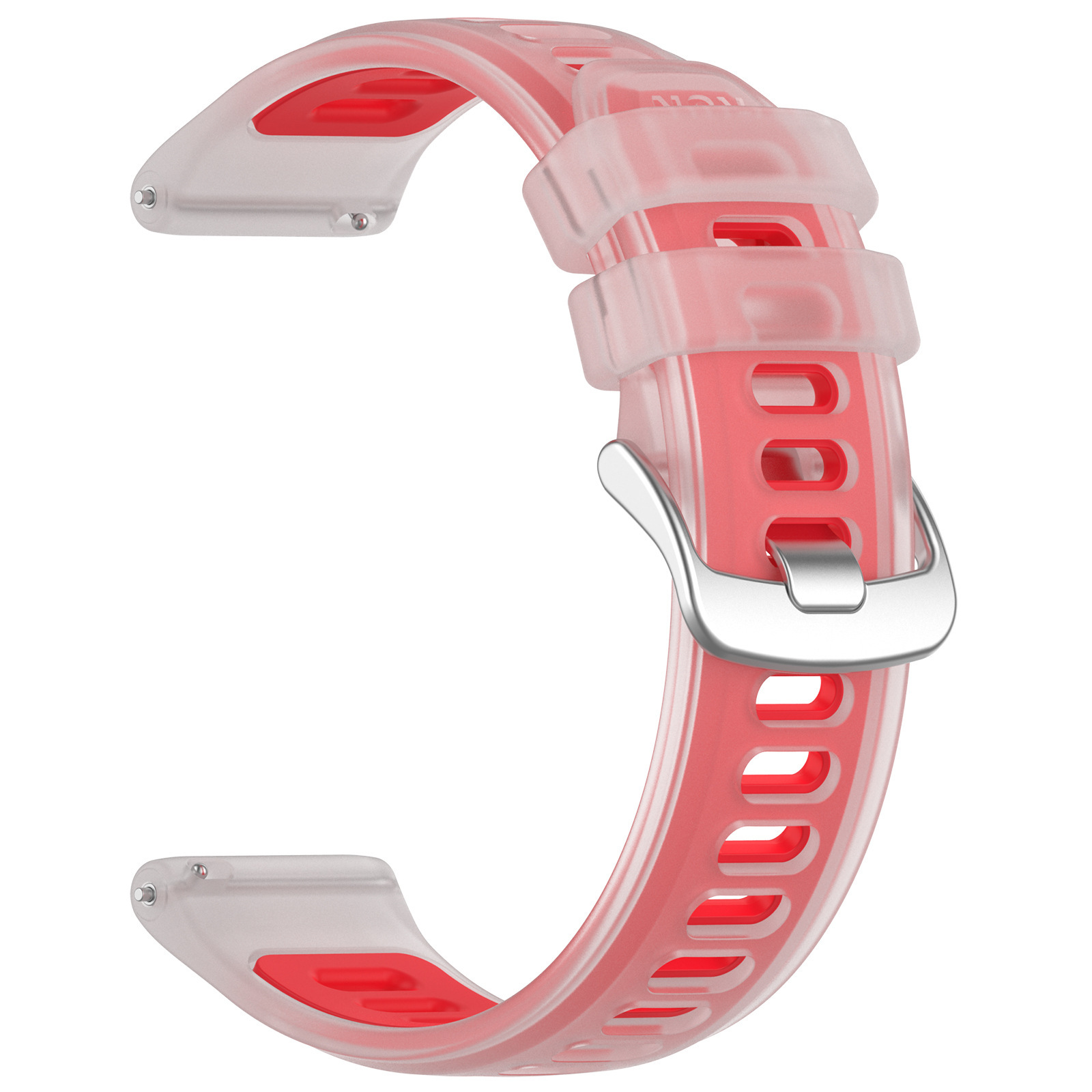 Rouge transparent (boucle argentée)