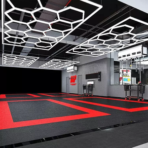 SUEZ Auto Werkstatt Licht Sechseck Detail lierung LED Sechseck modulare Decke Garage Licht - Product Image 1
