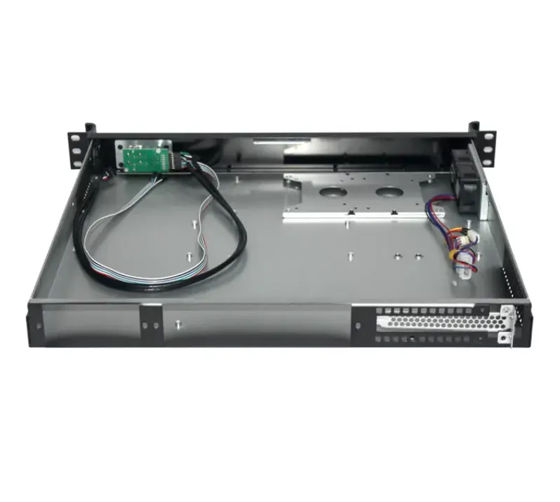 Prix de gros 1U Rack mount avec boîtier d'ordinateur de 390mm de profondeur atx board server chassis case computer