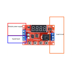 Nacheinander DC 5V 12V 24V 10A Einstellbarer Timer-Relais schalter Digital anzeige Zeit wiedergabe Trigger Pulse Cycle Timer Delay Switch