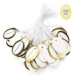 ジュエリー価格ラベル弾性ストリング付き小売マーキングタグの価格タグ - Product Image 1