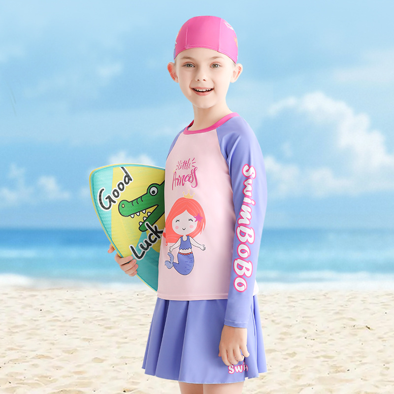 Ma Petite Pone - Maillot de bain deux pièces fille (avec bonnet de bain)