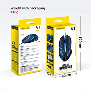 All'ingrosso 1200DPI USB cablato Mouse da gioco ottico con stile 3D retroilluminato per PC Computer portatile uso ufficio - Product Image 4
