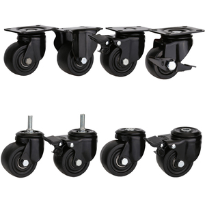 Atacado Parafuso Giratório Perfil Baixo Rodízio <span class=keywords><strong>3</strong></span> Polegada Anti Estático PP Roda Universal Cadeira Gabinete Móveis Rodízios - Product Image 6