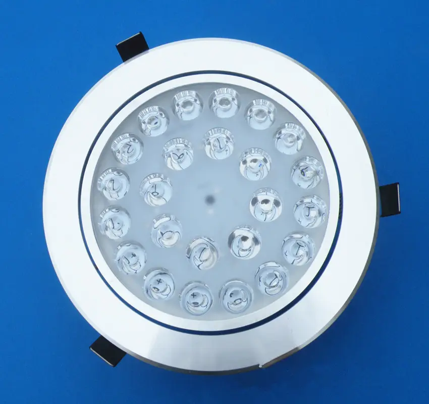 DMX512 उच्च शक्ति dimmable recessed आरजीबी 24W एलईडी downlight 3 चैनल 24V इनडोर नीचे स्पॉट लाइट