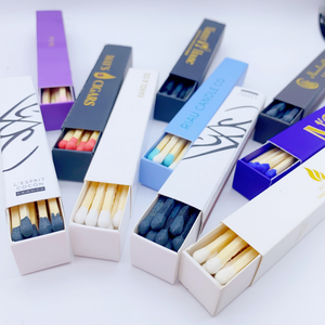 Özel kişiselleştirilmiş kağıt karton kırmızı Matchbox düğün Matchsticks kibrit kutusu ahşap maçlar ile - Product Image 3