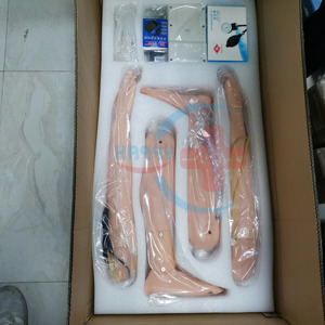 Maniquí médico de HC-S001, modelo de enseñanza de primeros auxilios integrado, interacción con ordenador humano, sistema de simulación de entrenamiento de ACLS - Product Image 3