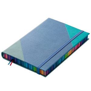 <span class=keywords><strong>Notebook</strong></span> de impressão com borda colorida, logotipo personalizado do planejador do diário do couro do oem