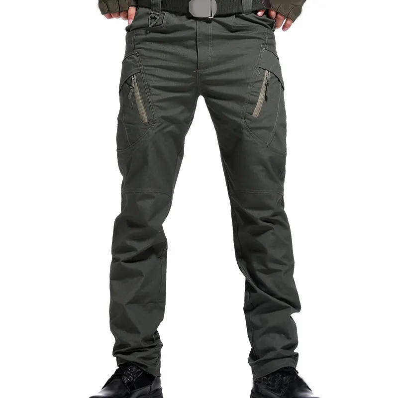 Pantalon imperméable à poches multiples pour homme, pantalon Cargo décontracté