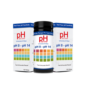 Manual pH <strong>Test</strong> Strips Kit 4.5-9.0/0-14 Range Visual Acuity Examination Apparatus Plastic Material for Urine and Water PH <strong>Test</strong> - Product Image 2