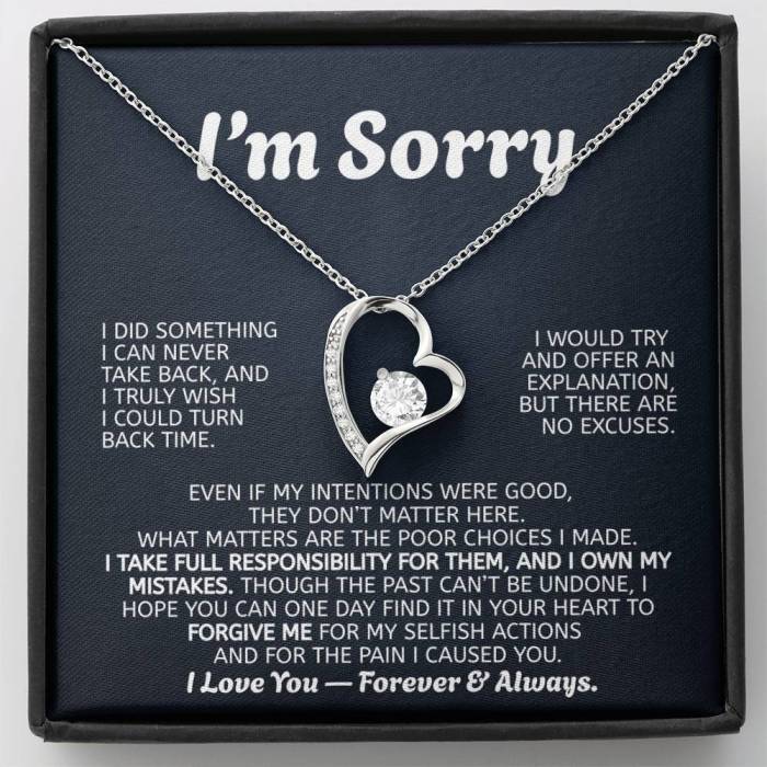 Card + Necklace Black box