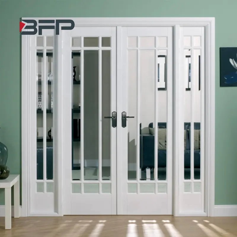 Puertas correderas de vidrio templado doble de aluminio, alta calidad, eficiencia energética