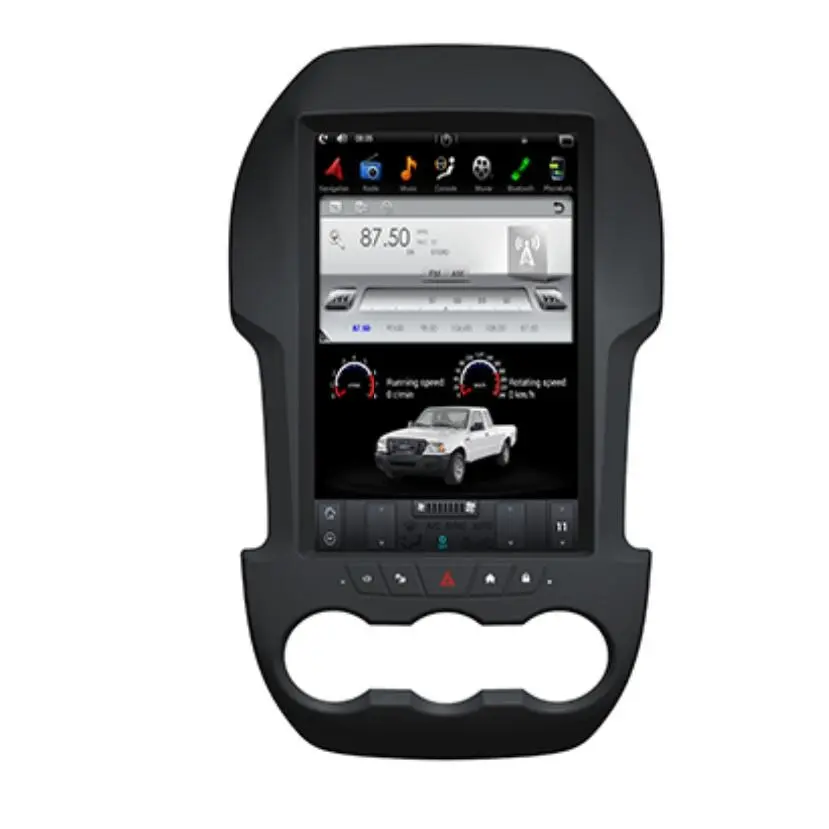 Schermo da 12.1 "in stile TELSA Ford Ranger 2011- / F250 dash board sostituzione android 7.1, PX3, quad core monitor di navigazione GPS per auto