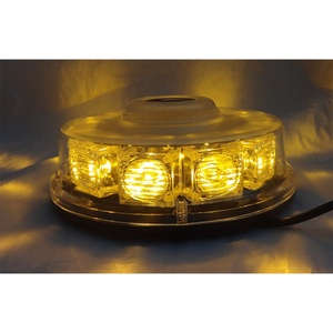 YUANHAO Dc12-24v IP65กันน้ำ PC Slimline Led Beacon 1W 10 Led Beacon แม่เหล็ก6กระพริบโหมด Led สีเหลืองอำพัน Beacon สำหรับรถยนต์ - Product Image 4