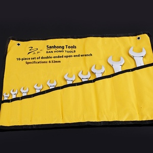 Sanhong donanım kaynağı 10-Piece manuel Set çift kafa açma anahtarı metrik tetik oto tamir aracı - Product Image 3