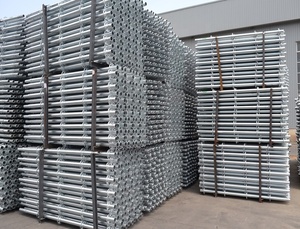 簡単な建物の足場標準元帳斜めブレースHDGガルバンq235q345材料リングロック足場 - Product Image 3