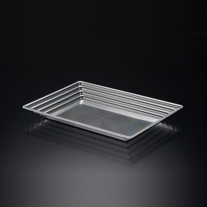 一次性使用定制矩形透明一次性食品塑料托盘 - Product Image 1