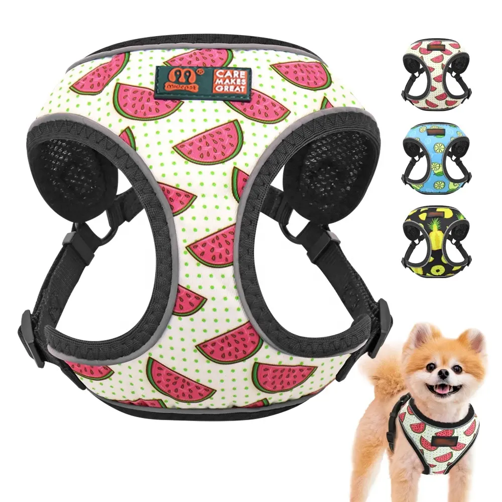 MIDEPET accessori per cani personalizzati imbracatura per cani arnes para perros in maglia imbottita morbida personalizzata di lusso