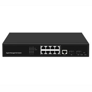 Sunsunt 8 10/100/1000M 802.3AF/AT POE 48V ile 2 port SFP DHCP SNMP yönetilen PoE anahtarı - Product Image 2