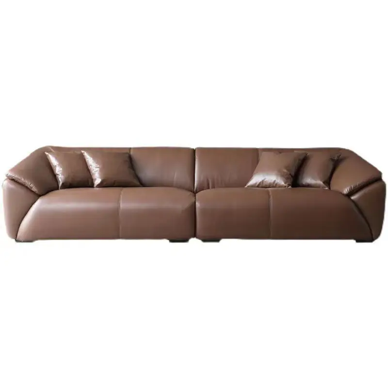 Design italiano milano mobili di fascia alta art leather sofa set mobili divani a 3 posti divano in pelle
