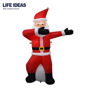 ซานตาคลอสเป่าลมขนาด6ฟุตของตกแต่งกลางแจ้งซานตาคลอสแบบเป่าลมได้สำหรับงานเลี้ยงวันหยุด - Product Image 2