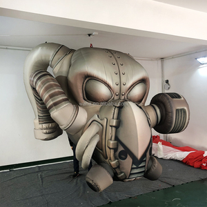 विज्ञापन प्रचार के लिए दो इंटरफ़ेस और पार्टिकुलेट फ़िल्टर रबर रेस्पिरेटर के साथ इन्फ्लैटेबल गैस मास्क - Product Image 1