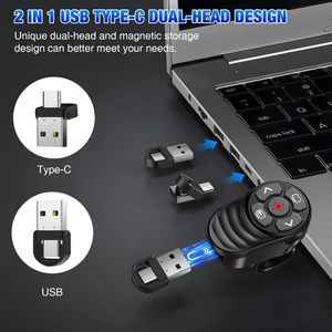 Fingerring Präsentationen Powerpoint Clicker mit Light Pointer Lautstärke regler Wireless Presenter Remote für MAC Computer Laptop - Product Image 3
