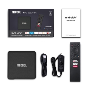 Mecool KM1 ATV S905X3 4G 64G กล่องทีวีได้รับการรับรอง Smart Voice Remote 5G Wifi Android 9.0สตรีมมิ่งชุดสมาร์ทด้านบนกล่อง STB KM - Product Image 4