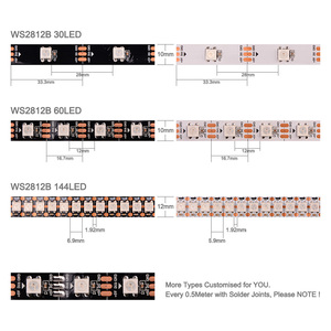 Ws2812b striscia Led rotolo Display flessibile Ip67 modulo impermeabile 60led m Ws2812b Smd Ip65 Rgb lato emettitore striscia Led programmabile - Product Image 2