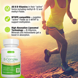 Vitamina <span class=keywords><strong>B</strong></span> Complexo lipossómica 9 Alta Resistência <span class=keywords><strong>B</strong></span> Vitaminas por Cápsula Softgel <span class=keywords><strong>Super</strong></span> Absorção & Colina lipossoma Vitamina do Complexo <span class=keywords><strong>B</strong></span> - Product Image 4